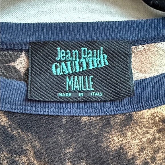 Jean Paul Gaultier SS1996 Lion Cyber Mesh Top - Picture 2 of 7